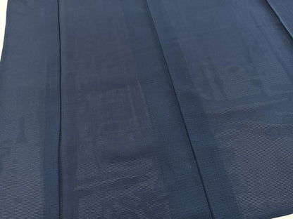 平和屋着物＊夏物　色無地　絽　濃藍色　正絹　逸品　BAAX9023yc