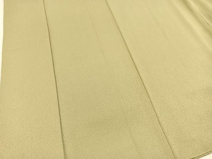 平和屋着物●上質な色無地　紋意匠　柳鼠色　正絹　逸品　BAAX9040yc