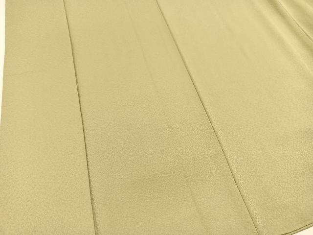 平和屋着物●上質な色無地　紋意匠　柳鼠色　正絹　逸品　BAAX9040yc