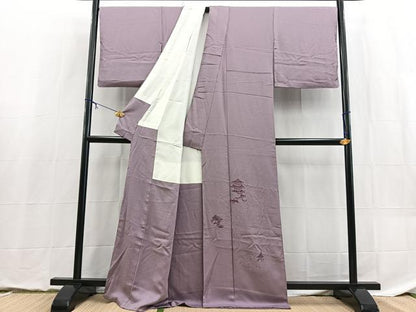 平和屋着物■豪華色留袖　京名所　浅紫色　正絹　逸品　BAAX9080yc