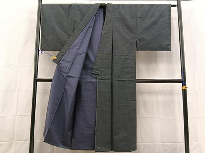 平和屋着物■男性　本場大島紬　アンサンブル　長襦袢(袷)セット　80亀甲　総詰め　正絹　逸品　未使用　BAAX9060yc