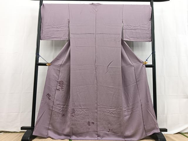 平和屋着物■豪華色留袖　京名所　浅紫色　正絹　逸品　BAAX9080yc