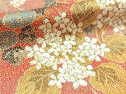 平和屋着物■上質な小紋　市松文様　正絹　逸品　BAAX9082yc