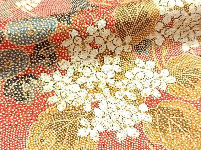 平和屋着物■上質な小紋　市松文様　正絹　逸品　BAAX9082yc