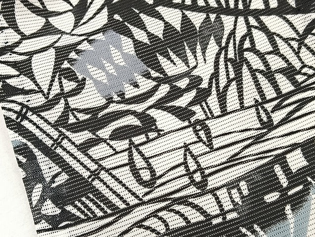 平和屋着物＊夏物　小紋　型染め　絽　風景文　洗える着物　BAAX7221hv