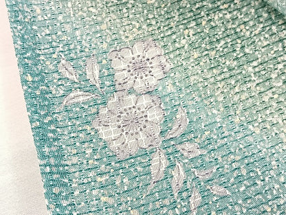 平和屋着物＊夏物　小紋　紅梅織　辻が花　暈し染め　洗える着物　BAAX7250hv