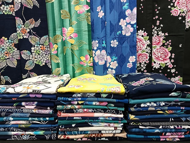 平和屋着物■浴衣 まとめて 45点 蝶 蜻蛉 朝顔 紫陽花 薔薇 花柄 綿紅梅 型染め など 着用可能多数 未使用品あり mmm1216