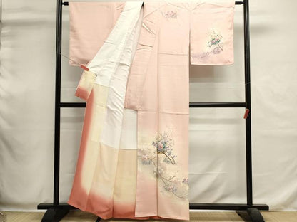 平和屋着物■訪問着　花車文　暈し染め　金彩　正絹　逸品　DABI0557cd