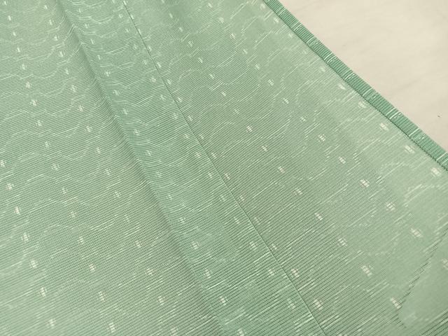 平和屋着物＊夏物　小紋　絽　幾何学文様　洗える着物　BAAX8073mz
