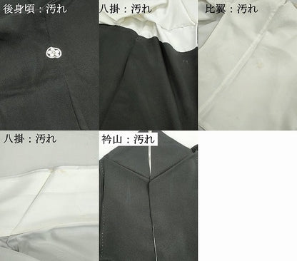 平和屋着物■豪華黒留袖　駒刺繍　流水花鳥文　金彩　正絹　逸品　DABH1472qa