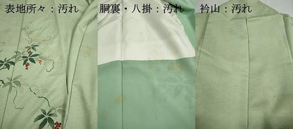 平和屋着物■訪問着　唐草南天文　正絹　逸品　DABH8570qa
