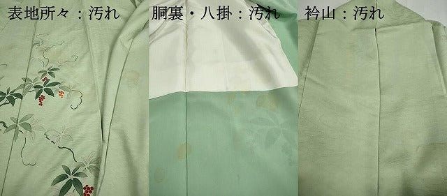 平和屋着物■訪問着　唐草南天文　正絹　逸品　DABH8570qa