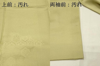 平和屋着物■上質な色無地　亀甲花地紋　蒸栗色　正絹　逸品　DABH4088qp