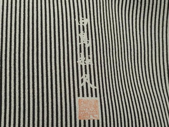 平和屋着物●江戸小紋　訪問着　田島輝久　縞　三越扱い　正絹　逸品　CABJ2432ze