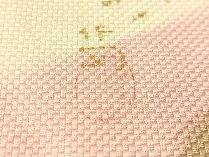 平和屋着物●六通柄袋帯　作家物　富士山　松　金彩　正絹　逸品　CABJ0429vp