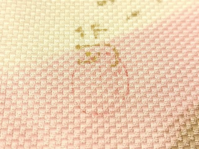 平和屋着物●六通柄袋帯　作家物　富士山　松　金彩　正絹　逸品　CABJ0429vp
