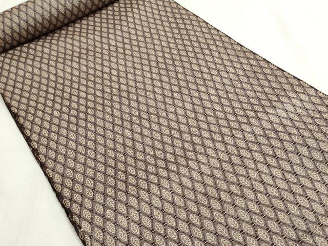 平和屋着物▼喜多山紬　反物　着尺　草菱文　証紙付き　逸品　未使用　DABG9165we
