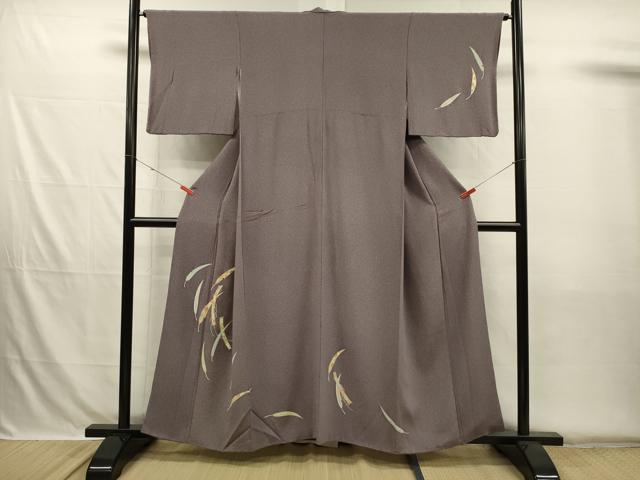 平和屋着物■訪問着　駒刺繍　舞羽文　金彩　正絹　逸品　DABH5727ya
