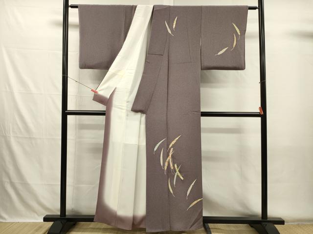 平和屋着物■訪問着　駒刺繍　舞羽文　金彩　正絹　逸品　DABH5727ya