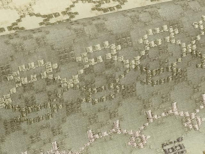 平和屋本店●極上　訪問着　花織　紬　横段文　逸品　DZAB2475kh6
