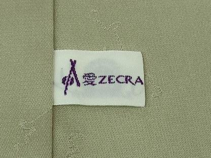 平和屋本店●極上　創業280年　誉田屋源兵衛　色無地　お召地　南天草葉地紋　柳鼠色　逸品　未使用　DZAB2952kh6