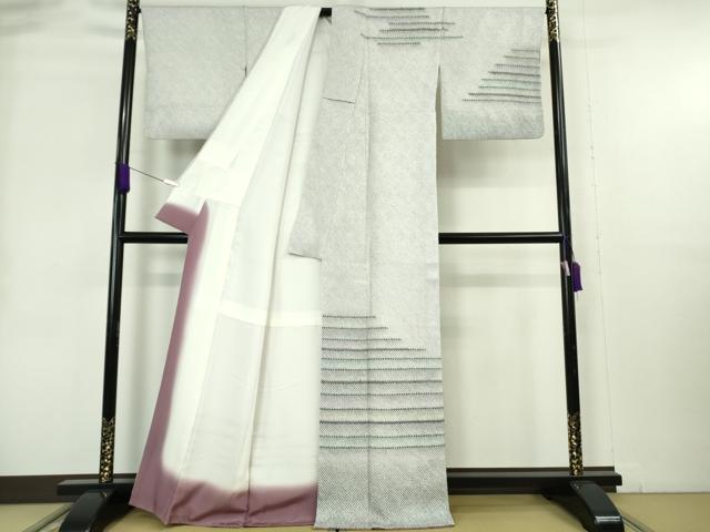 平和屋本店●極上　名門　藤娘きぬたや・総絞り　訪問着　横段文　暈し染め　逸品　DZAB4042kh6　