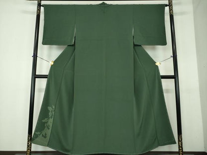 平和屋着物●豪華色留袖　草葉シルエット　正絹　逸品　未使用　DABH9090ps