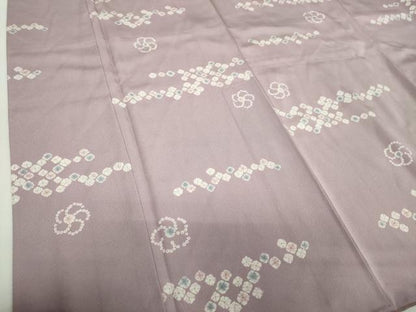 平和屋着物●上質な小紋　舞梅　正絹　逸品　DABH9128ps