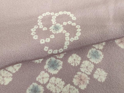 平和屋着物●上質な小紋　舞梅　正絹　逸品　DABH9128ps