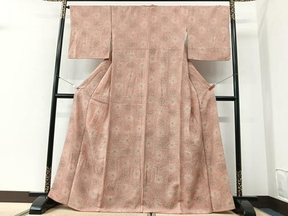 平和屋着物■上質な小紋　花尽くし　正絹　逸品　CABI6970xe