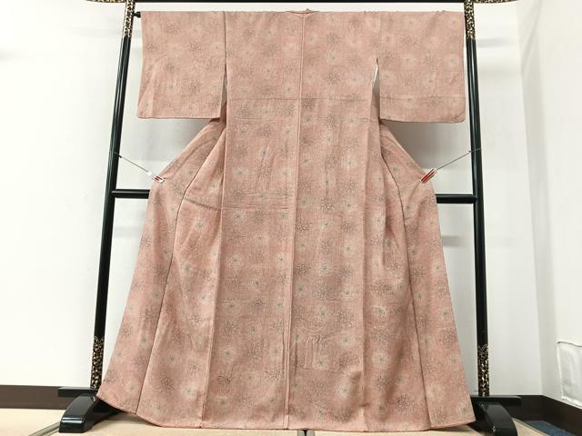 平和屋着物■上質な小紋　花尽くし　正絹　逸品　CABI6970xe