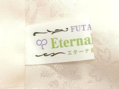 平和屋着物●振袖用長襦袢　無双仕立て　花車地紋　暈し染め　半衿刺繍　正絹　逸品　未使用　CABI0907gh