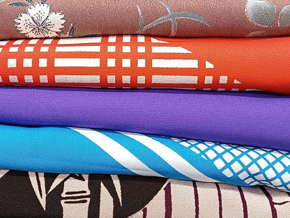 平和屋着物■着物 訪問着 単衣 まとめて 20点 鶴 千鳥 孔雀羽 蝶 駒刺繍 洗える着物 和服 ハンドメイド リメイク 生地 未使用品有 mmm1234