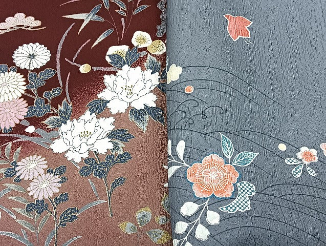 平和屋着物■着物 訪問着 単衣 まとめて 20点 鶴 千鳥 孔雀羽 蝶 駒刺繍 洗える着物 和服 ハンドメイド リメイク 生地 未使用品有 mmm1234