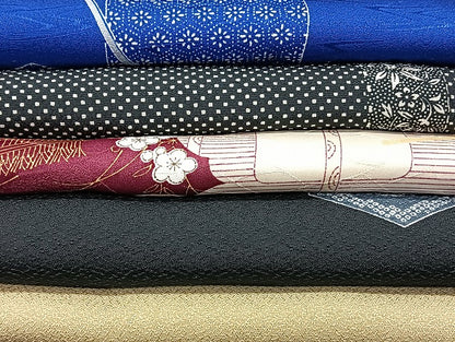 平和屋着物■着物 小紋 単衣 まとめて 20点 人物 蝶 風景 花柄 辻が花 洗える着物 和服 ハンドメイド リメイク 生地 未使用品あり mmm1236