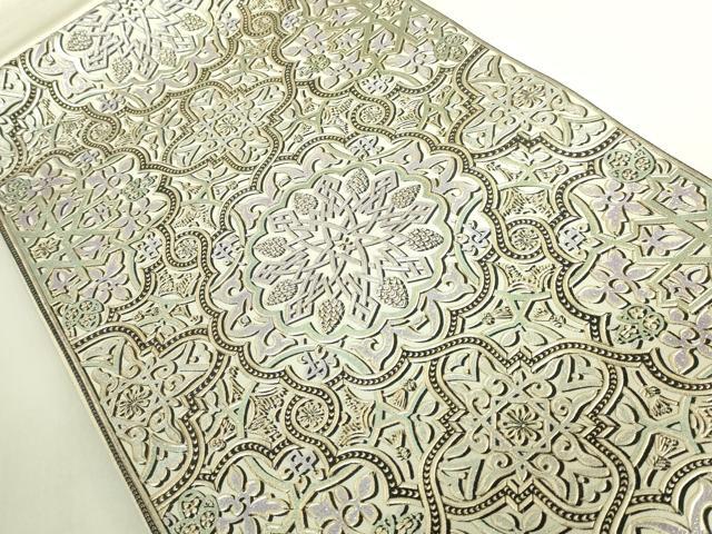 平和屋本店●極上　金彩友禅　卓越技能者・名工・和田光正　太鼓柄袋帯　正倉院花文　金銀彩　さが美扱い　逸品　未使用　DZAB8015kh6