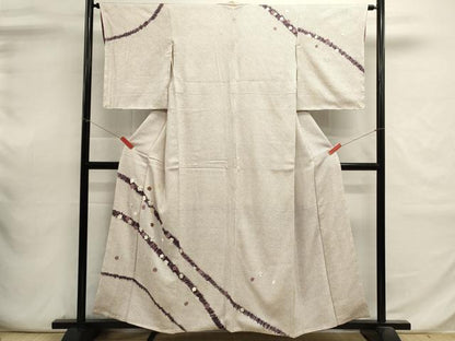 平和屋着物■訪問着　駒刺繍　絞り　道長花文　正絹　逸品　DABI0652cd