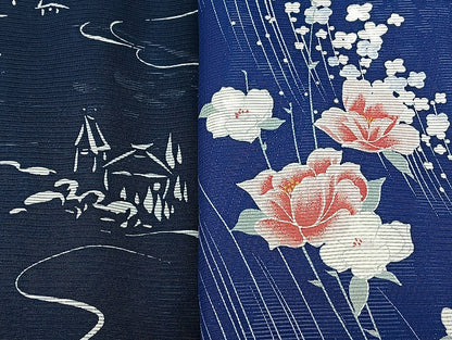 平和屋着物■夏物 小紋 絽 紗 洗える着物 まとめて20点 鶴 蝶 風景 花柄 着用可能多数 mmm1240