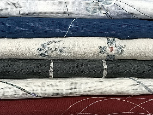 平和屋着物■夏物 小紋 絽 紗 洗える着物 まとめて20点 蝶 花柄 暈し染め 着用可能多数 mmm1237