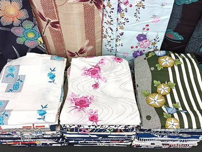 平和屋着物■浴衣 まとめて 45点 蝶 蜻蛉 朝顔 薔薇 花柄 綿紅梅 型染め 暈し染め 金彩 など 着用可能多数 未使用品あり mmm1246