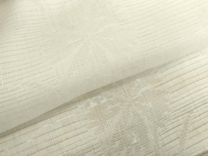 平和屋着物＊夏物　長襦袢　反物　着尺　絽　撫子桔梗紋紗　生成り色　麻　逸品　未使用　DABH2699zzz