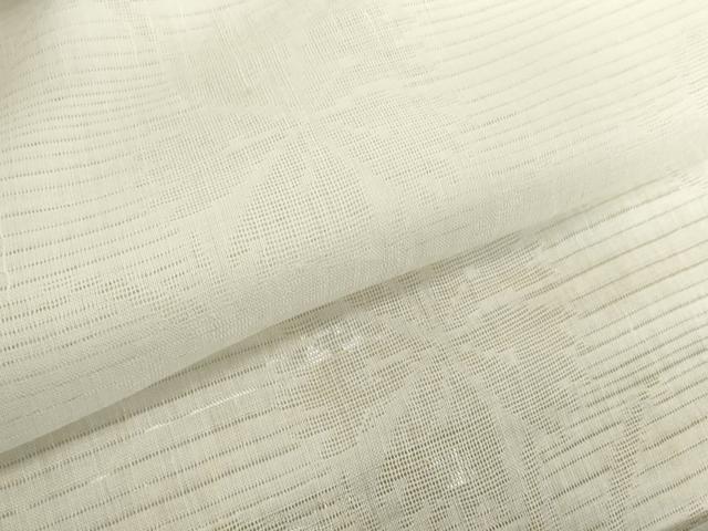 平和屋着物＊夏物　長襦袢　反物　着尺　絽　撫子桔梗紋紗　生成り色　麻　逸品　未使用　DABH2699zzz