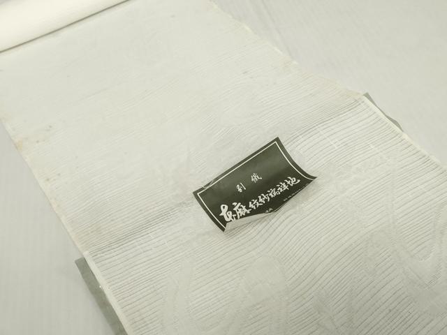 平和屋着物＊夏物　長襦袢　反物　着尺　絽　撫子桔梗紋紗　生成り色　麻　逸品　未使用　DABH2699zzz