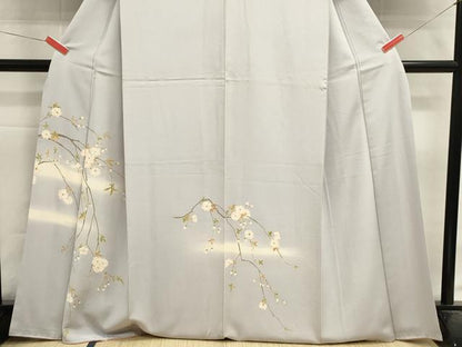 平和屋着物■訪問着　枝花文　暈し染め　正絹　逸品　DABI0661cd