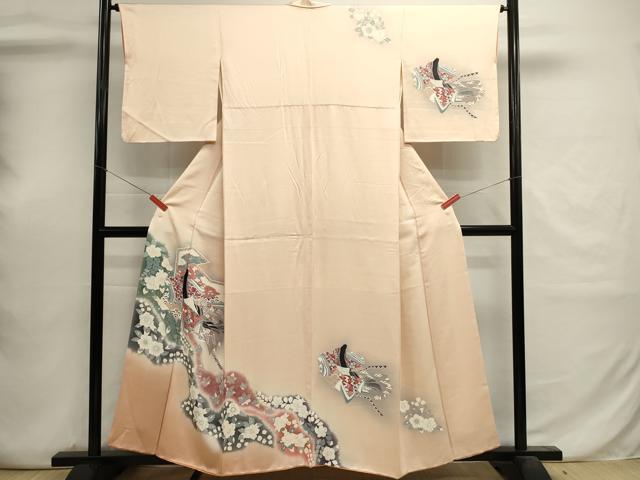 平和屋着物■訪問着　辻が花　女人文　暈し染め　正絹　逸品　DABI0662cd