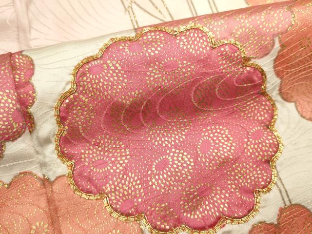 平和屋着物■豪華振袖　駒刺繍　枝花文　暈し染め　金彩　正絹　逸品　DABI0676cd