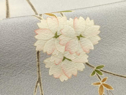 平和屋着物■訪問着　枝花文　暈し染め　正絹　逸品　DABI0661cd