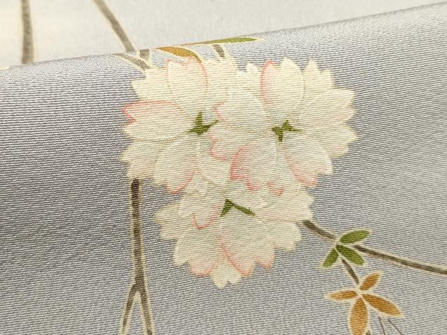 平和屋着物■訪問着　枝花文　暈し染め　正絹　逸品　DABI0661cd
