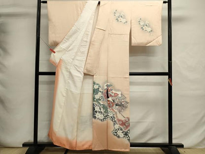 平和屋着物■訪問着　辻が花　女人文　暈し染め　正絹　逸品　DABI0662cd
