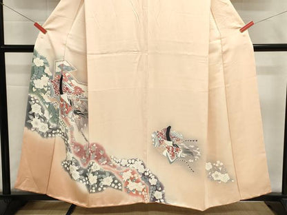 平和屋着物■訪問着　辻が花　女人文　暈し染め　正絹　逸品　DABI0662cd